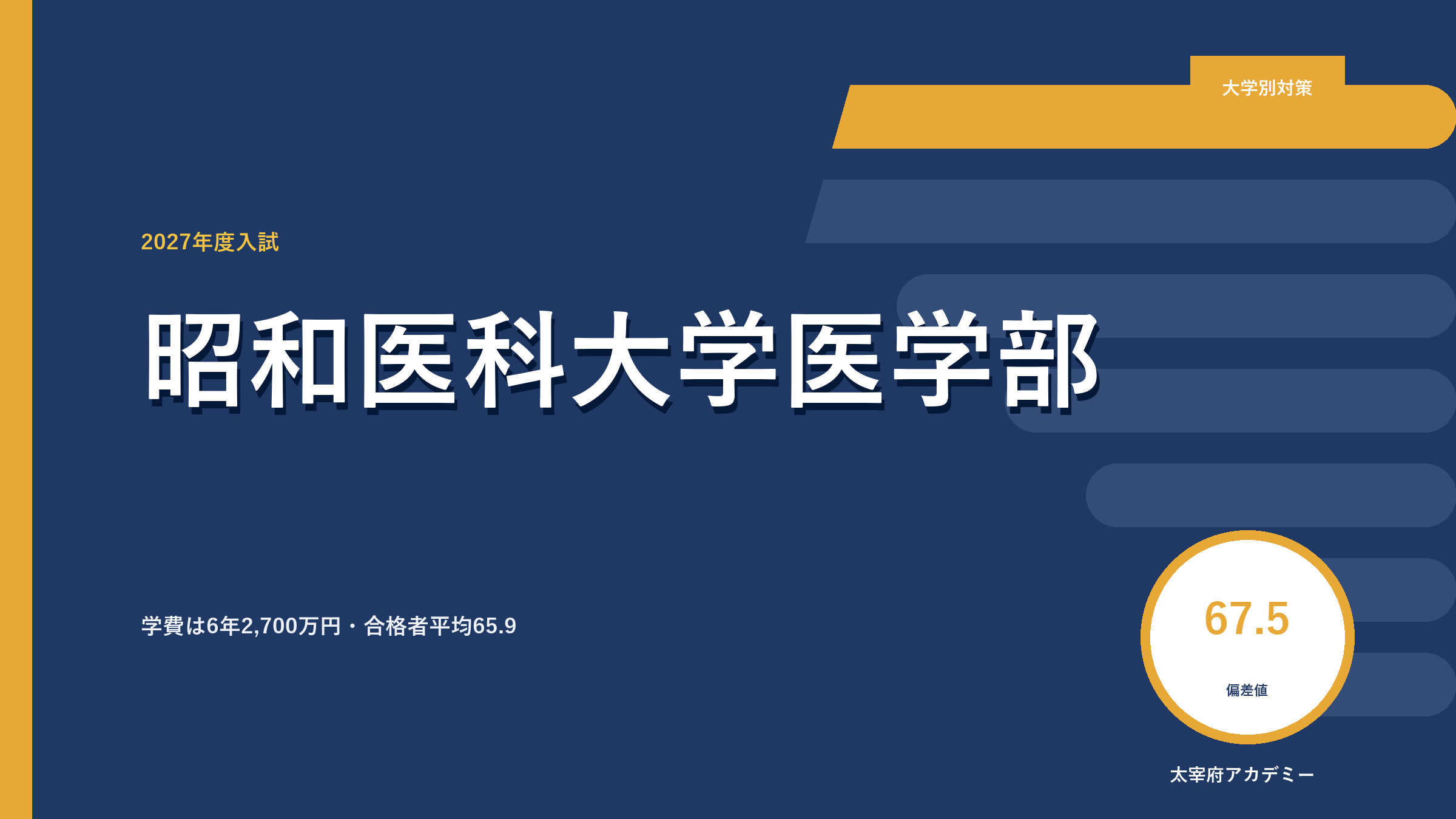 昭和医科大学医学部の合格最低点と入試情報【2027年度】