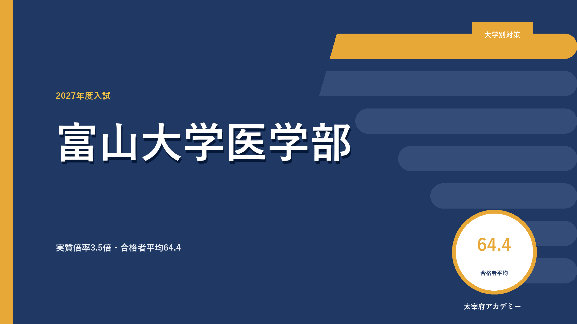 富山大学医学部の合格最低点と入試情報【2027年度】