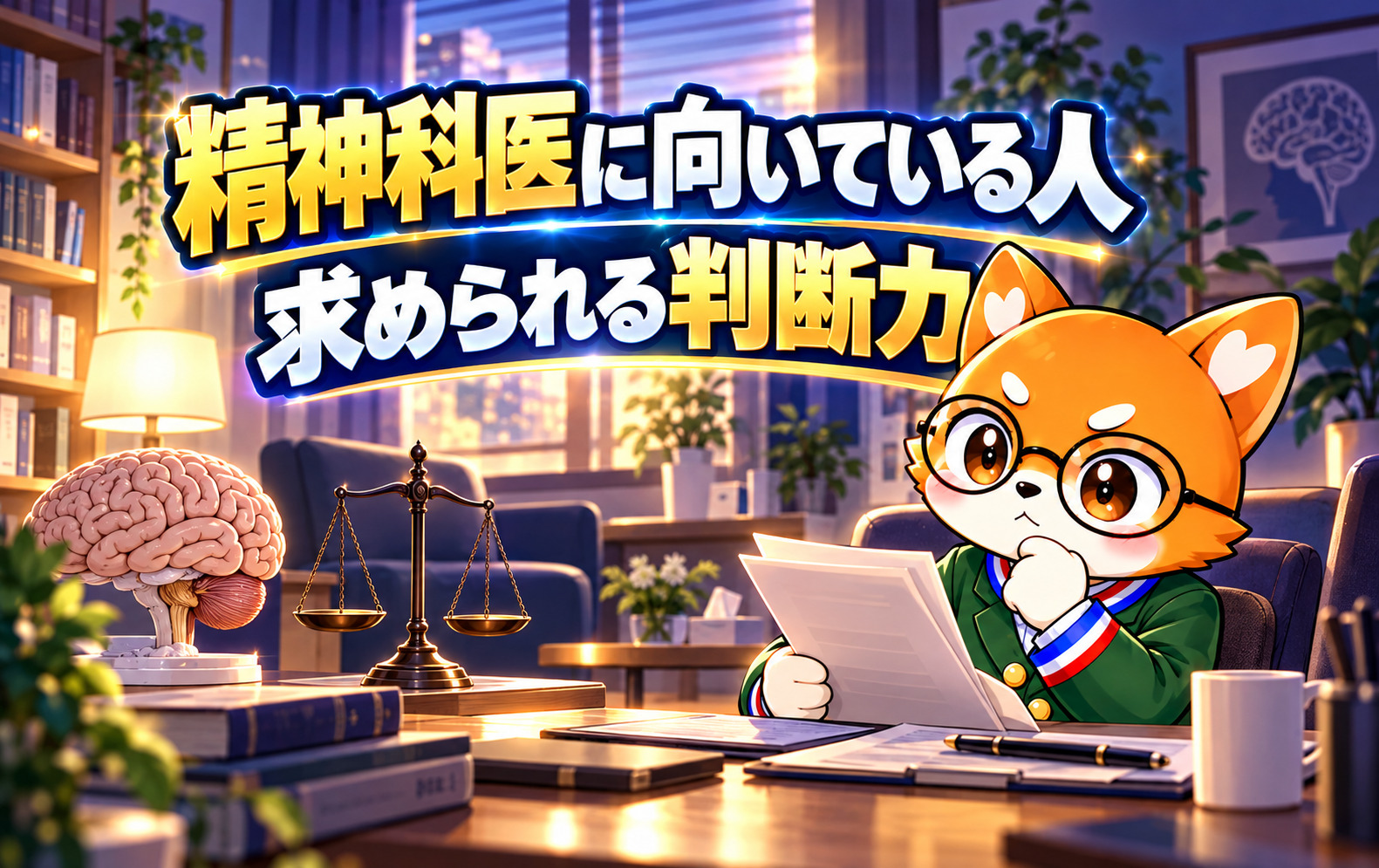 精神科医に向いている人｜18万件の入院を判定する仕事の記事のアイキャッチ画像