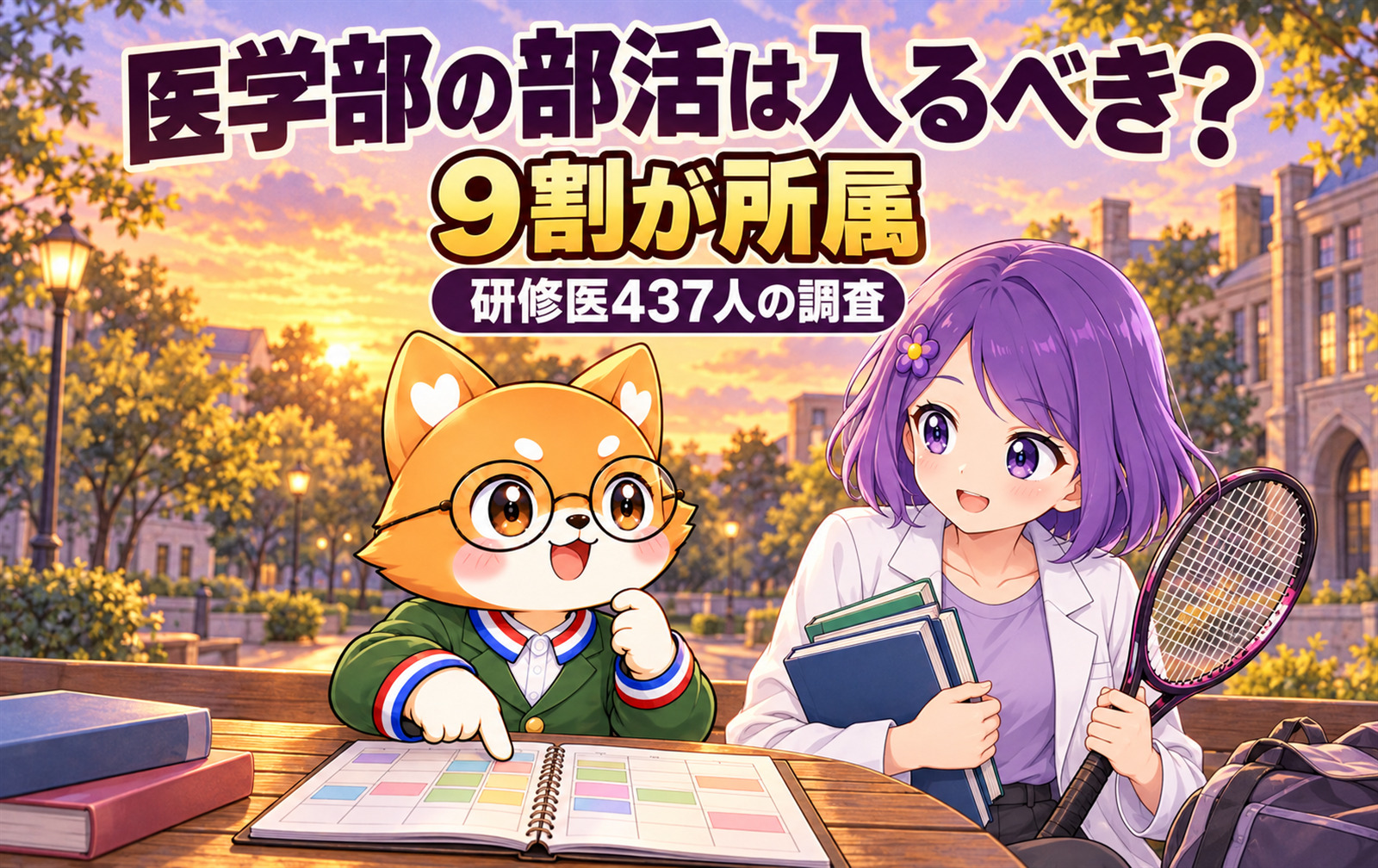 医学部の部活は入るべき？9割が所属・研修医437人の調査の記事のアイキャッチ画像